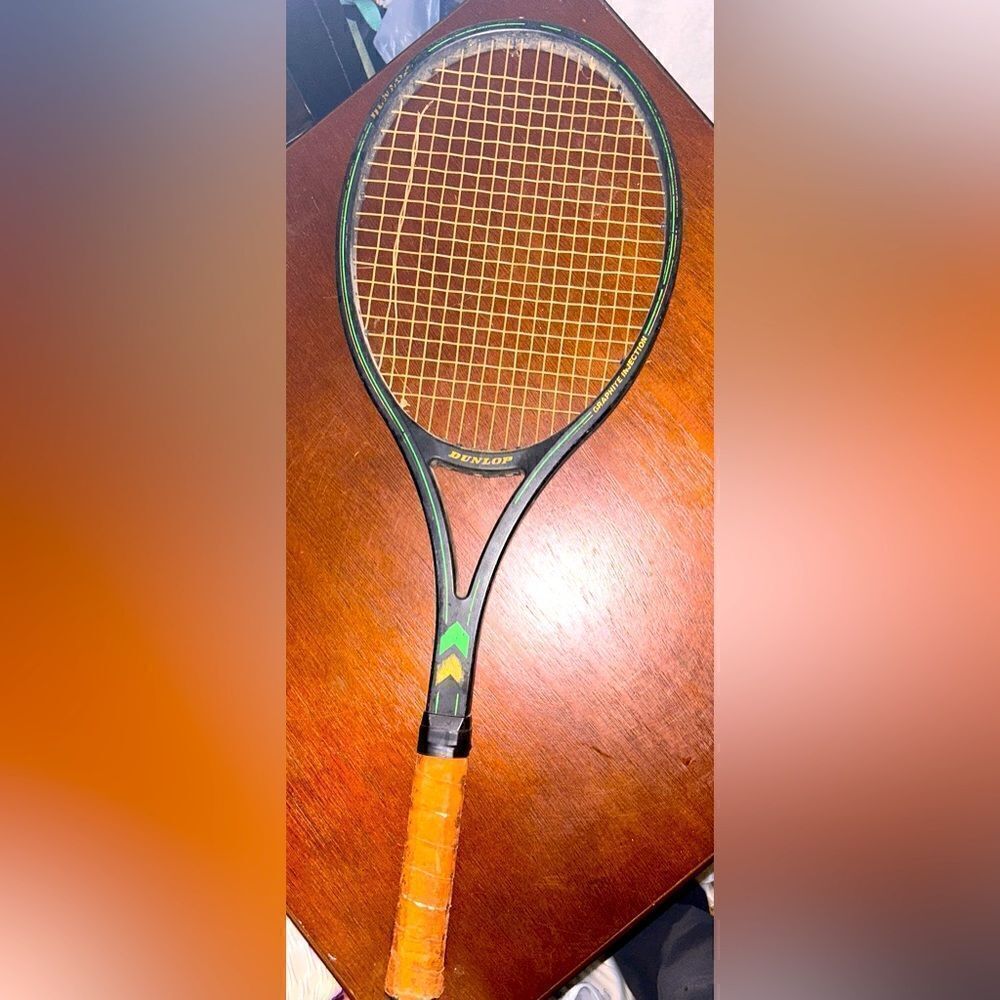 Vintage Dunlop graphite tennis racket